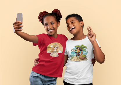 Camiseta Princesa Amanecer Amarillo para Niños SK