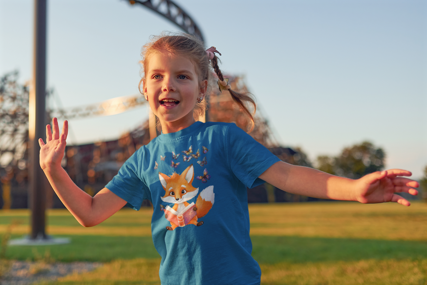 T-Shirt Kids Fox with Butterfly Group