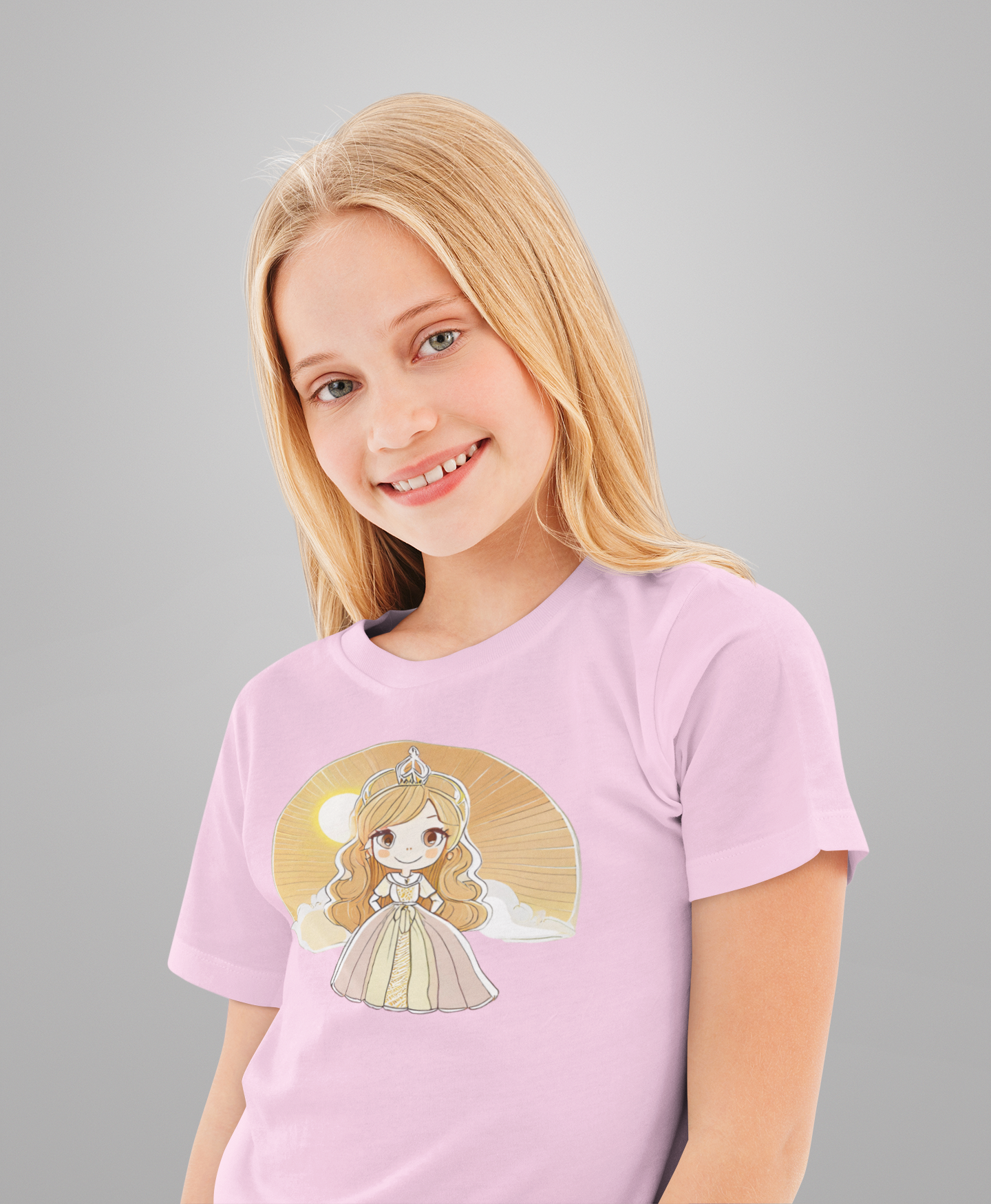 T-Shirt Kids Princess Yellow Sunrise