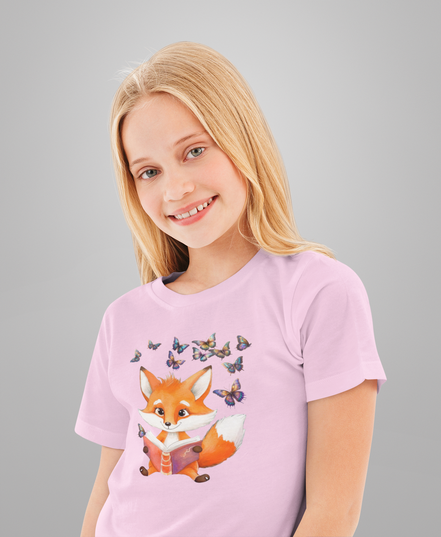 T-Shirt Kids Fox with Butterfly Group