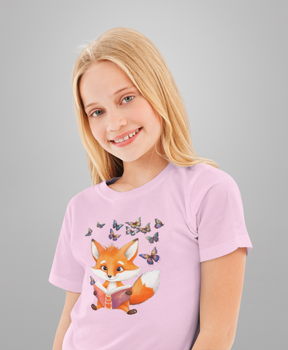 Fuchs mit Schmetterling Gruppe T-Shirt Kids SK