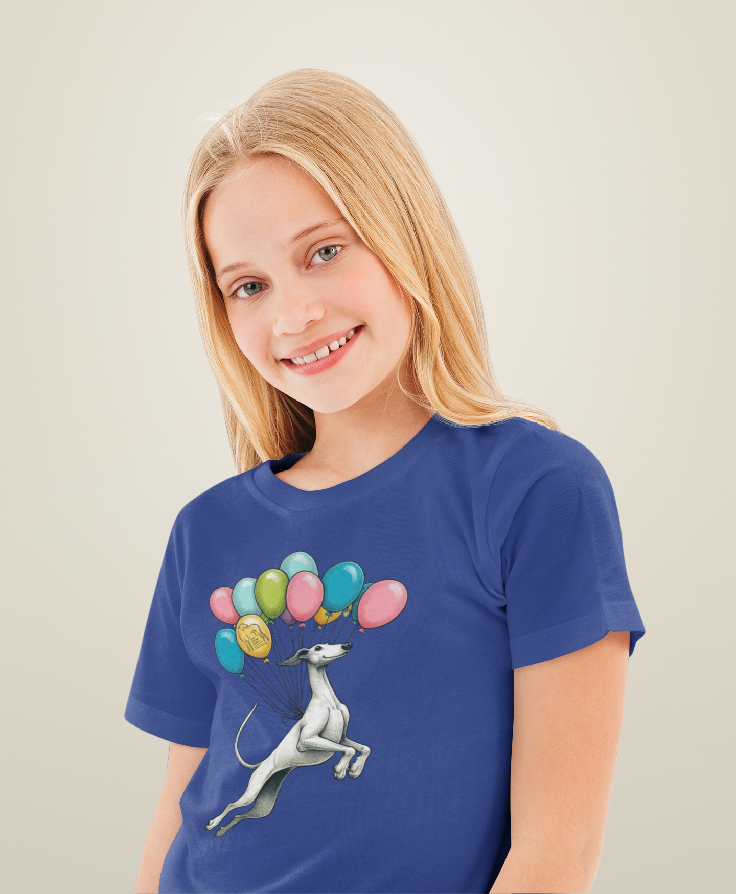 Unisex Kinder Premium organic T-Shirt - Windhund Luftballons FARFROMFEAR