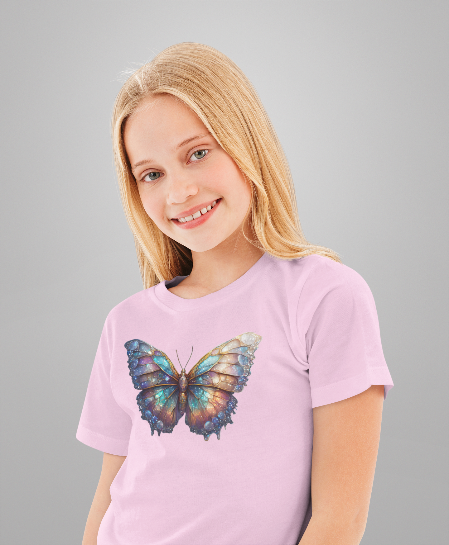 T-Shirt Kids Galaxy Butterfly