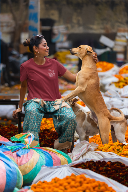 Damen Premium organic Stella Muser T-Shirt mit DTF Druck einseitig - FARFROMFEAR Tierschutz V1