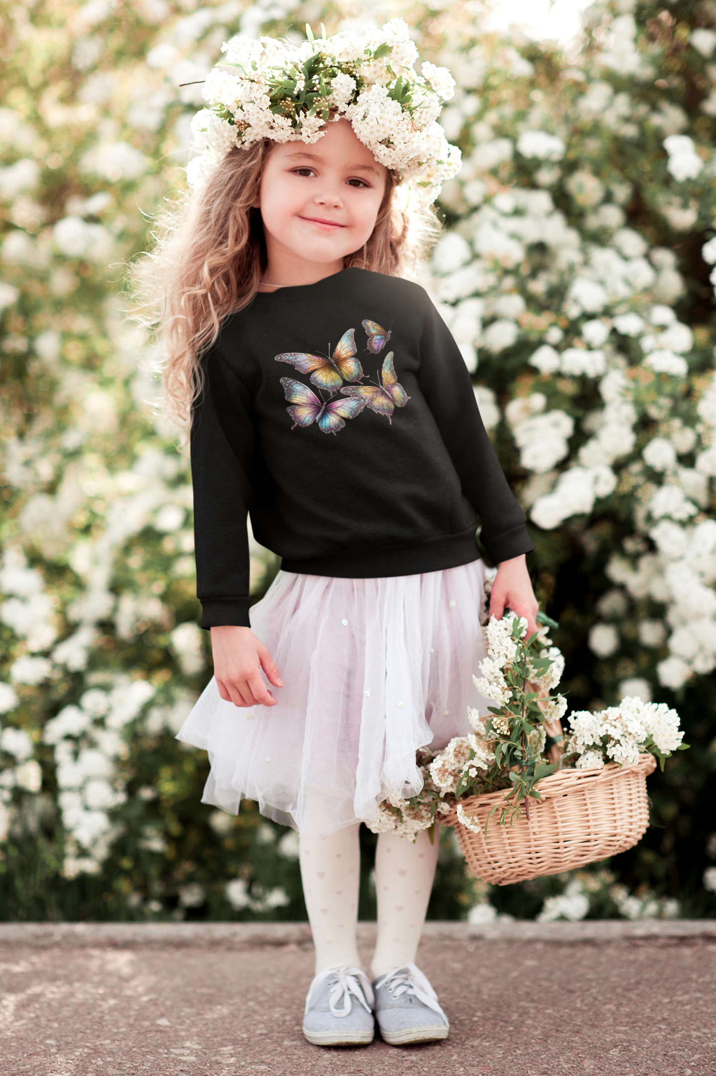 Mini Changer Sweatshirt Schmetterling Gruppe