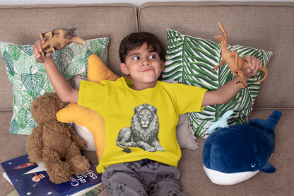 Mandala Löwe in grau T-Shirt Kids SK