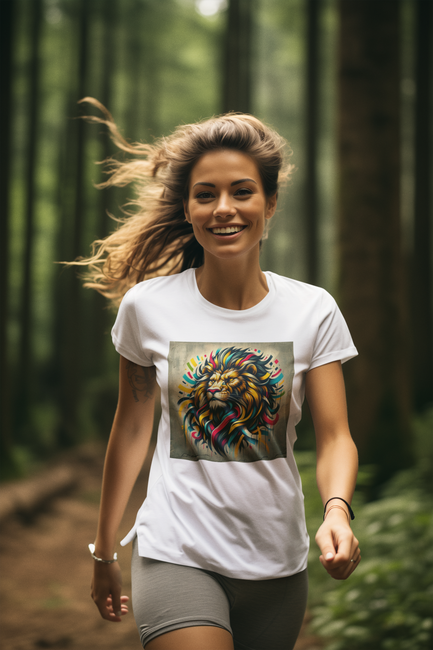 Creator T-Shirt Lion Art Style square two