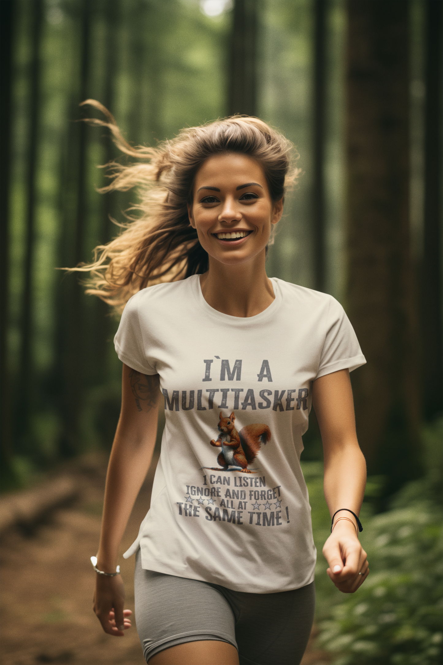 Creator T-Shirt I`ma Multitasker Squirrel Puzzle