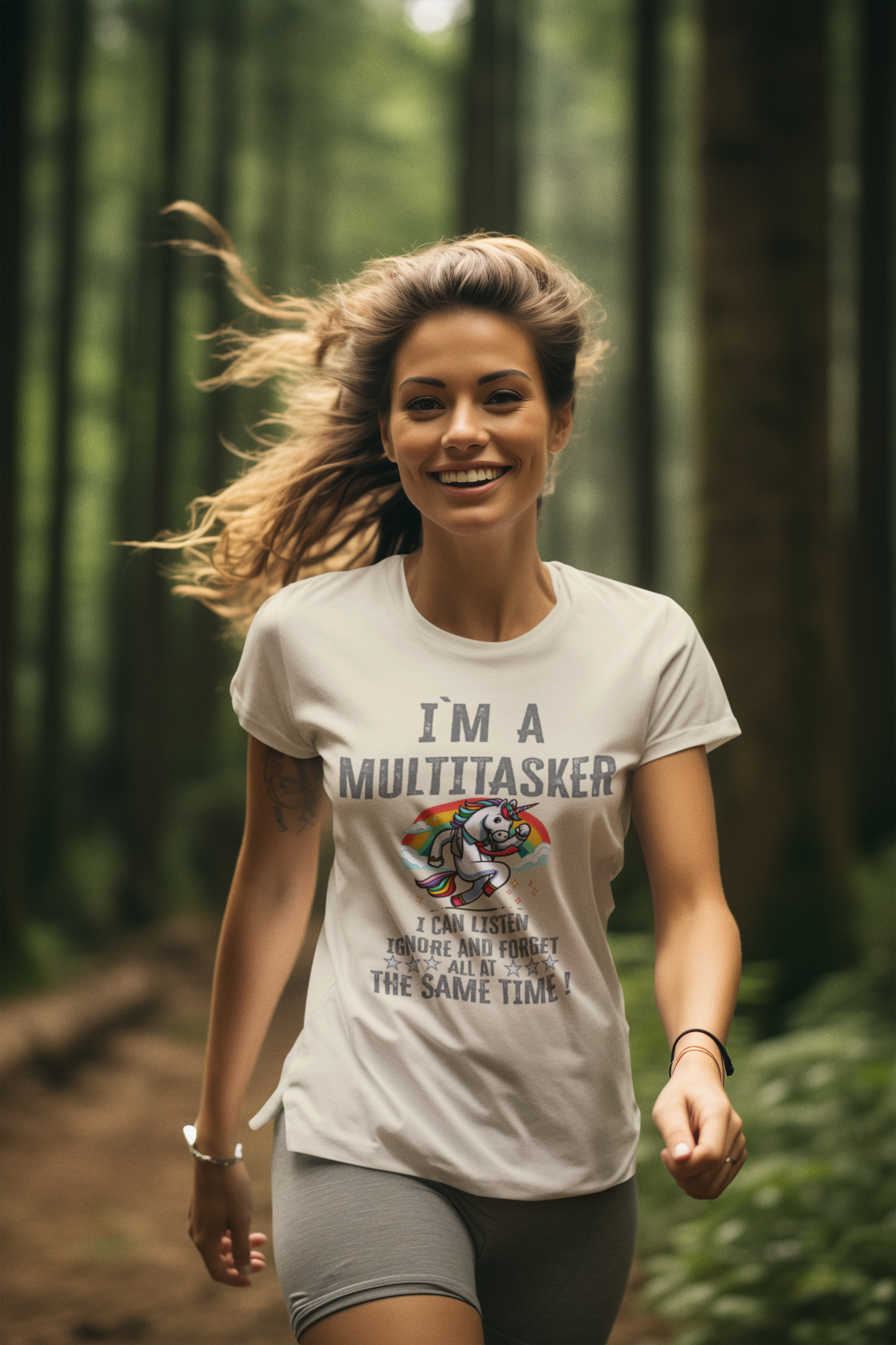 Creator T-Shirt I am a multitasker unicorn with tie