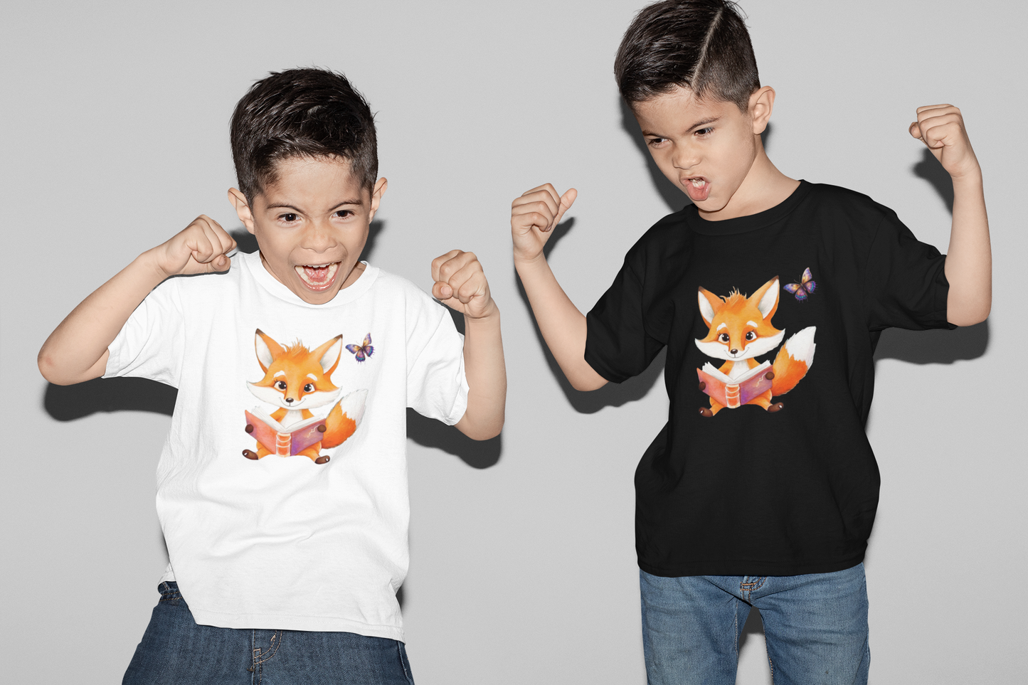 T-Shirt Kids Fox with Butterfly