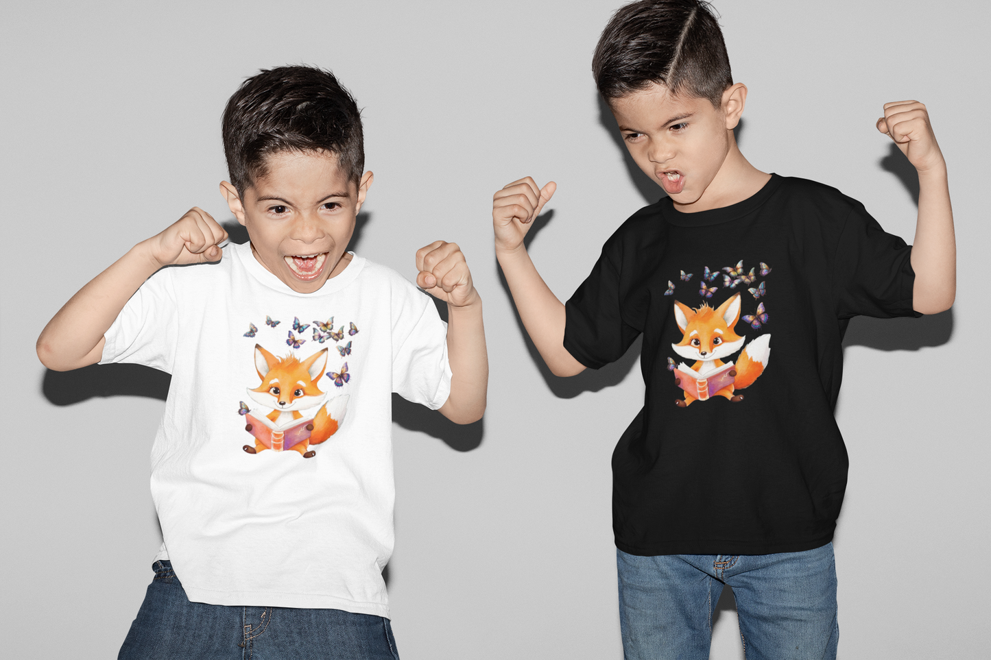 T-Shirt Kids Fox with Butterfly Group