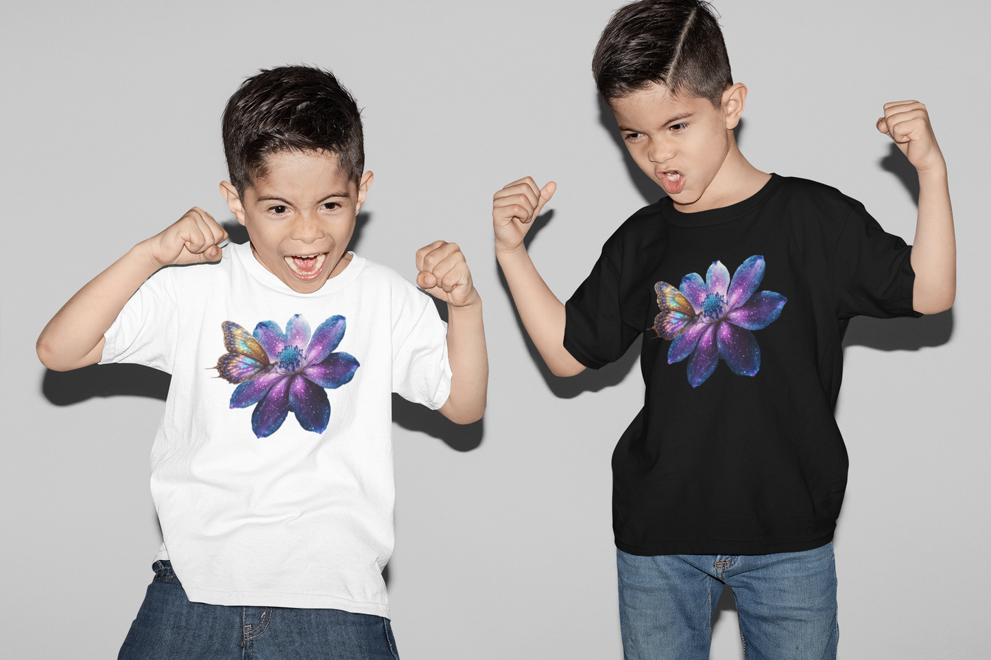 T-Shirt Kids Galaxy Flower with Butterfly