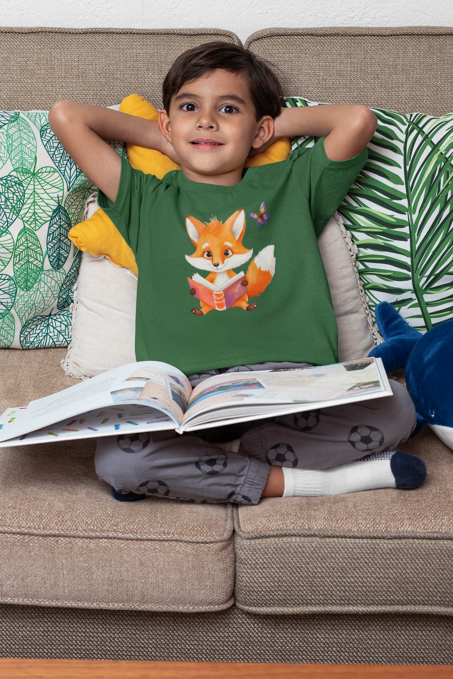 T-Shirt Kids Fox with Butterfly