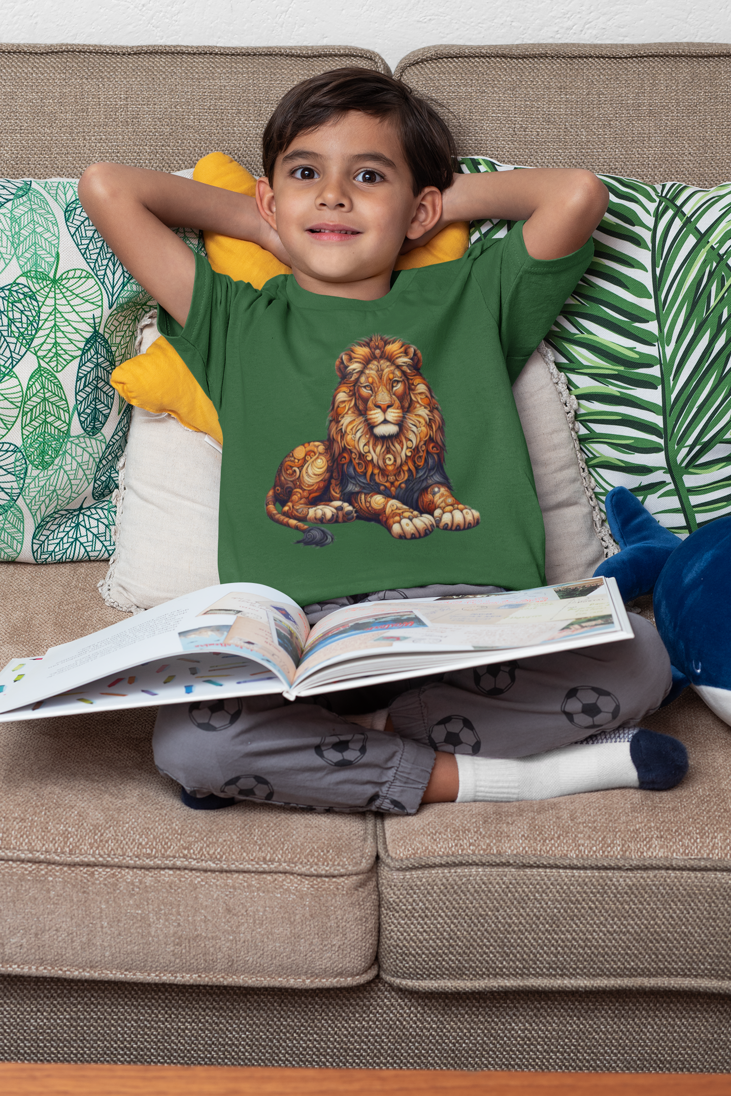 T-Shirt Kids Mandala Lion