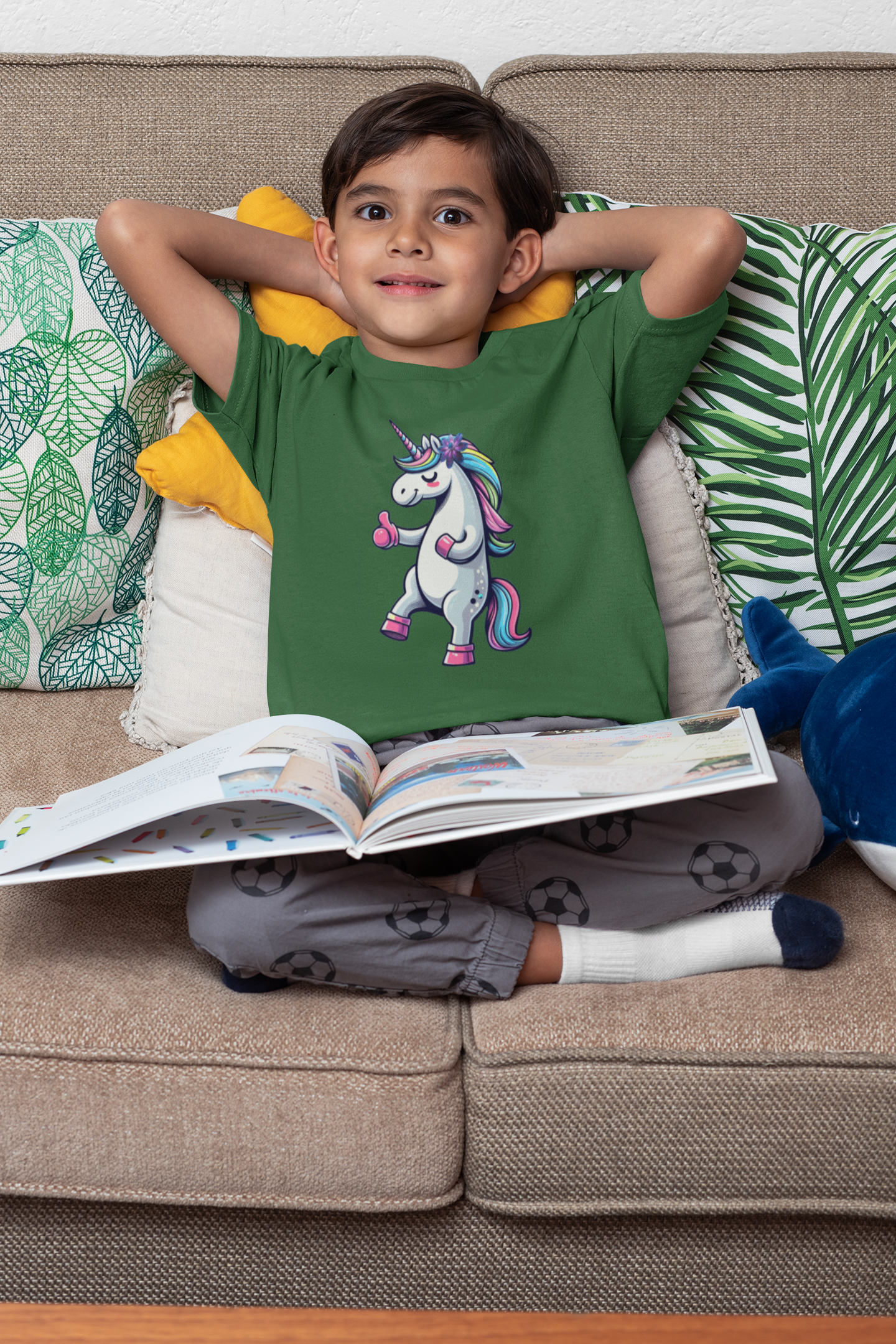 Einhorn mit Daumen hoch T-Shirt Kids SK