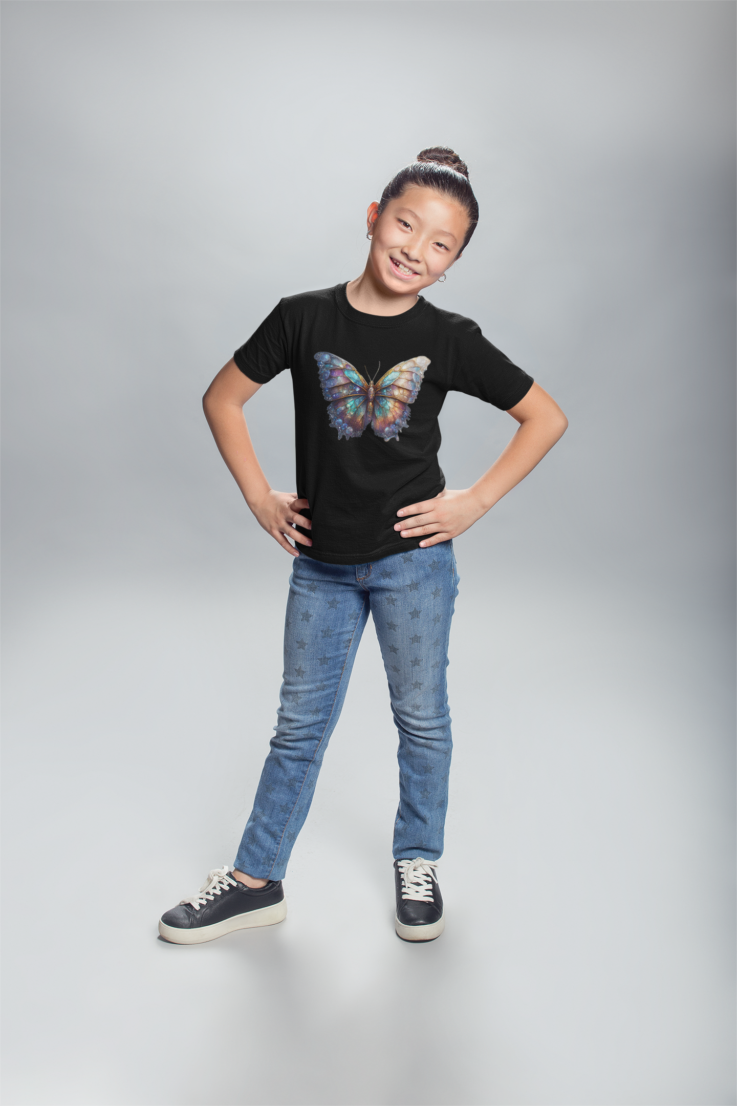 T-Shirt Kids Galaxy Butterfly