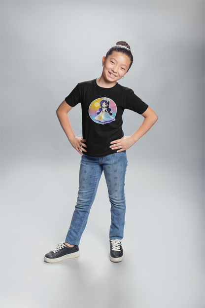 Prinzessin Sonnenuntergang mit Blauschimmer T-Shirt Kids SK