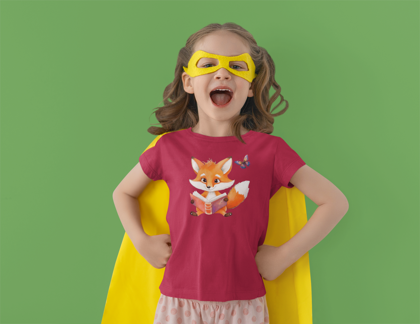 T-Shirt Kids Fox with Butterfly