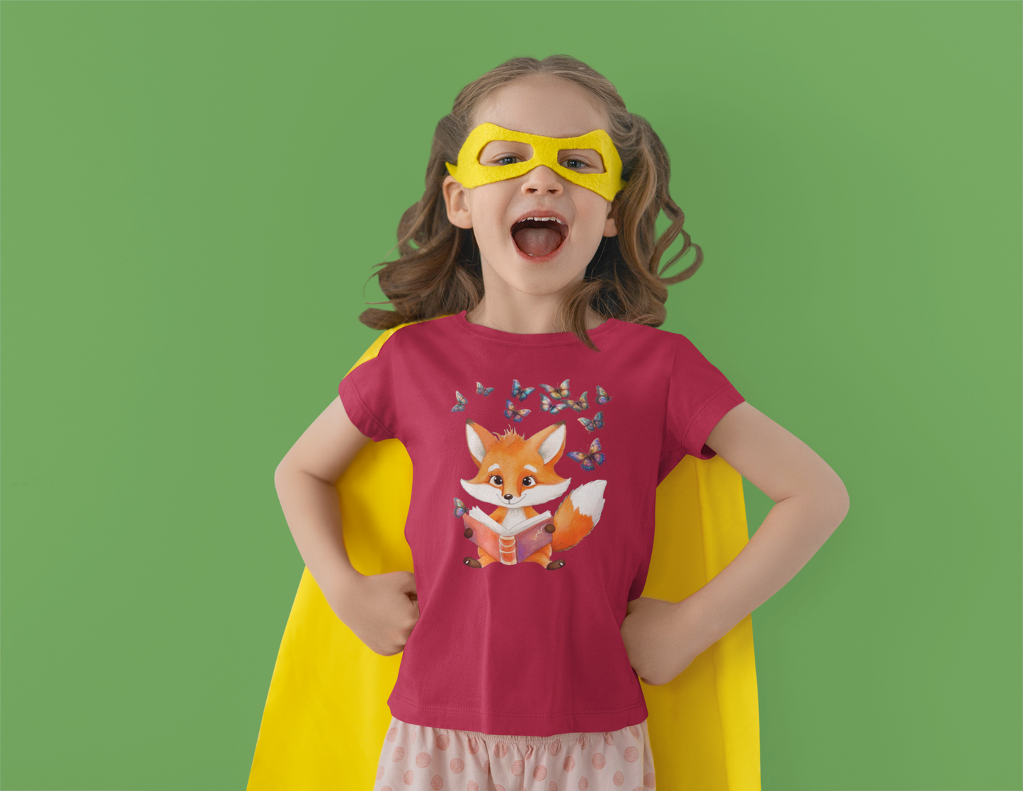 T-Shirt Kids Fox with Butterfly Group