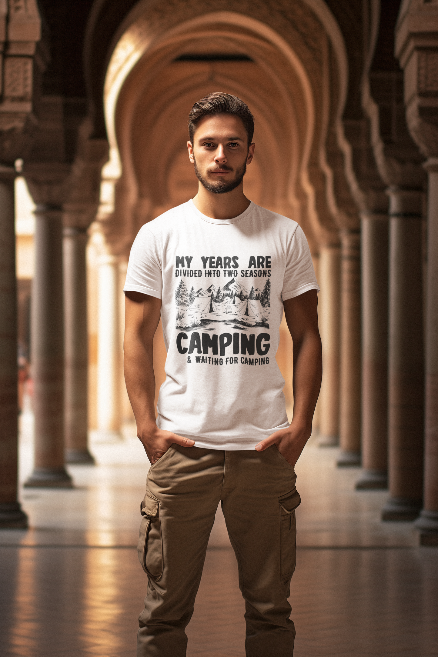 Jahr in zwei Zeiten Camping Creator T-Shirt SK