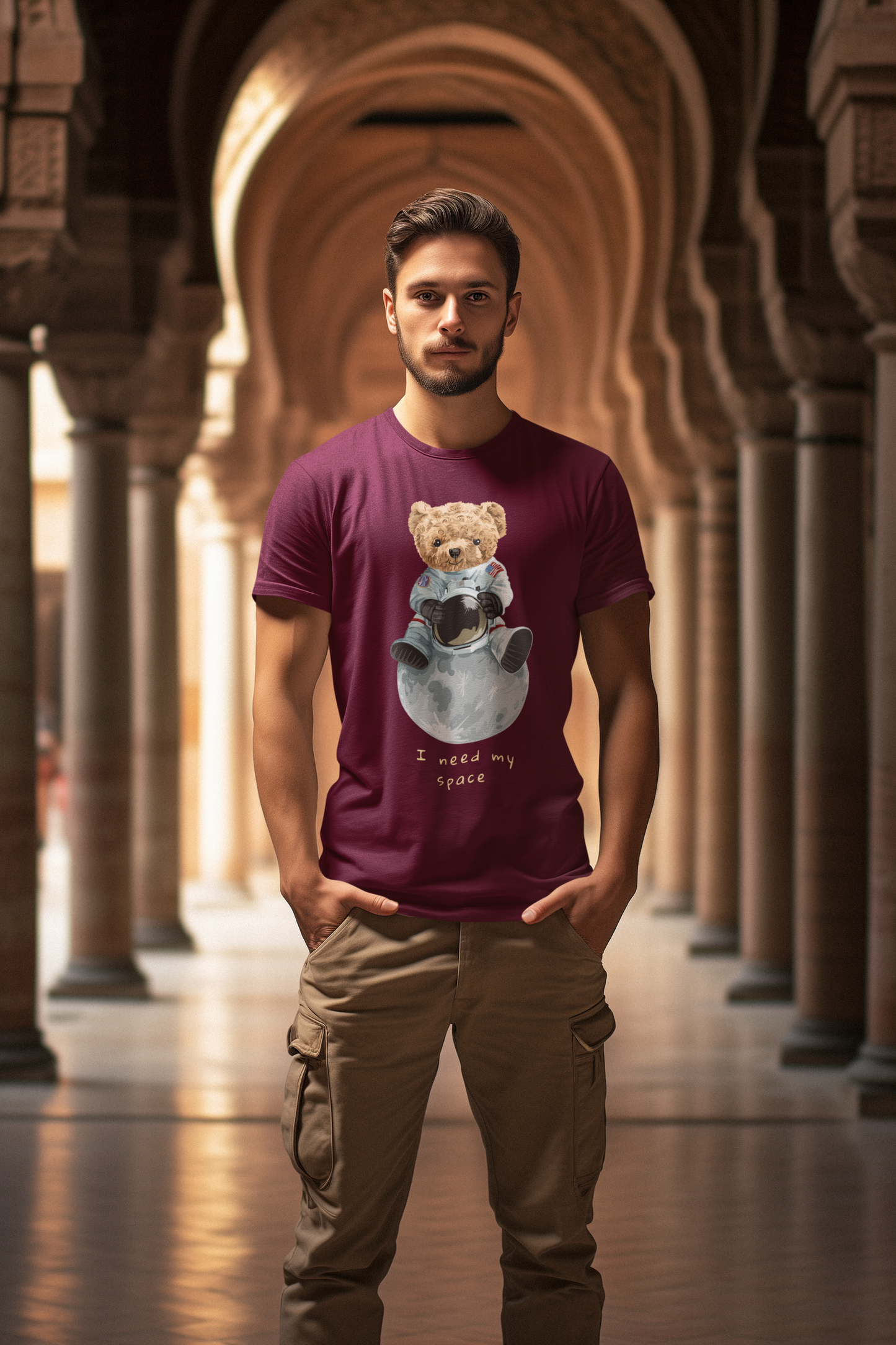 Astronaut Teddy Need my Space - Creator T-Shirt SK