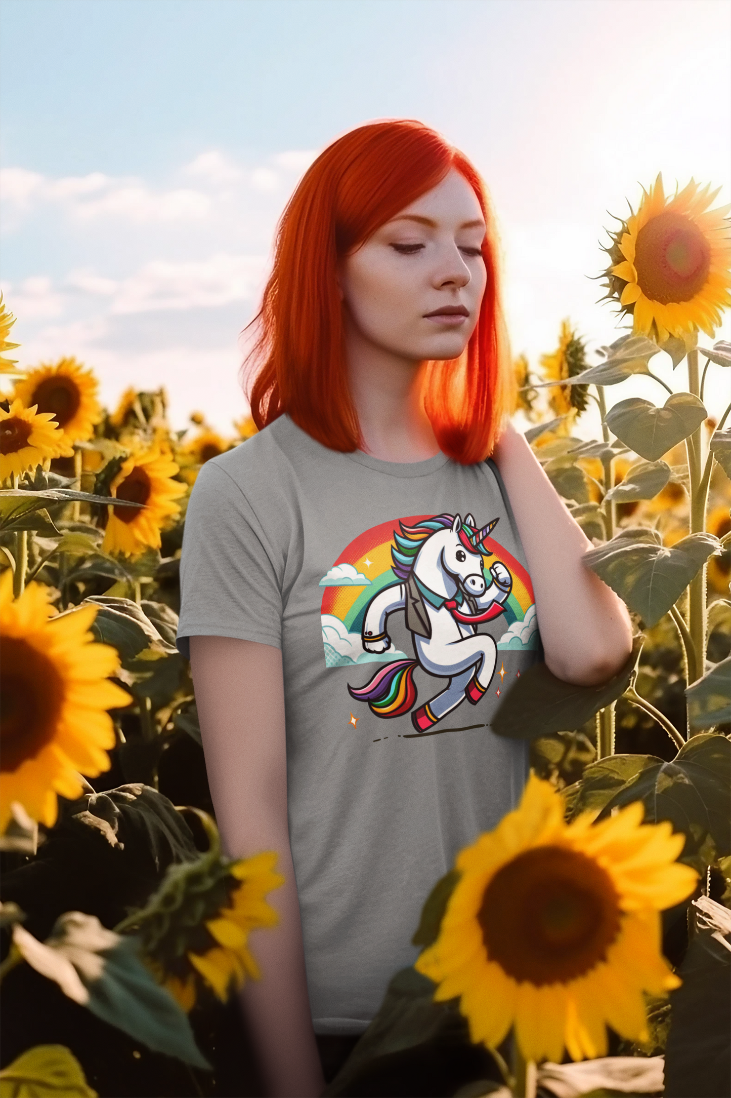 Creator T-Shirt Unicorn with Rainbow