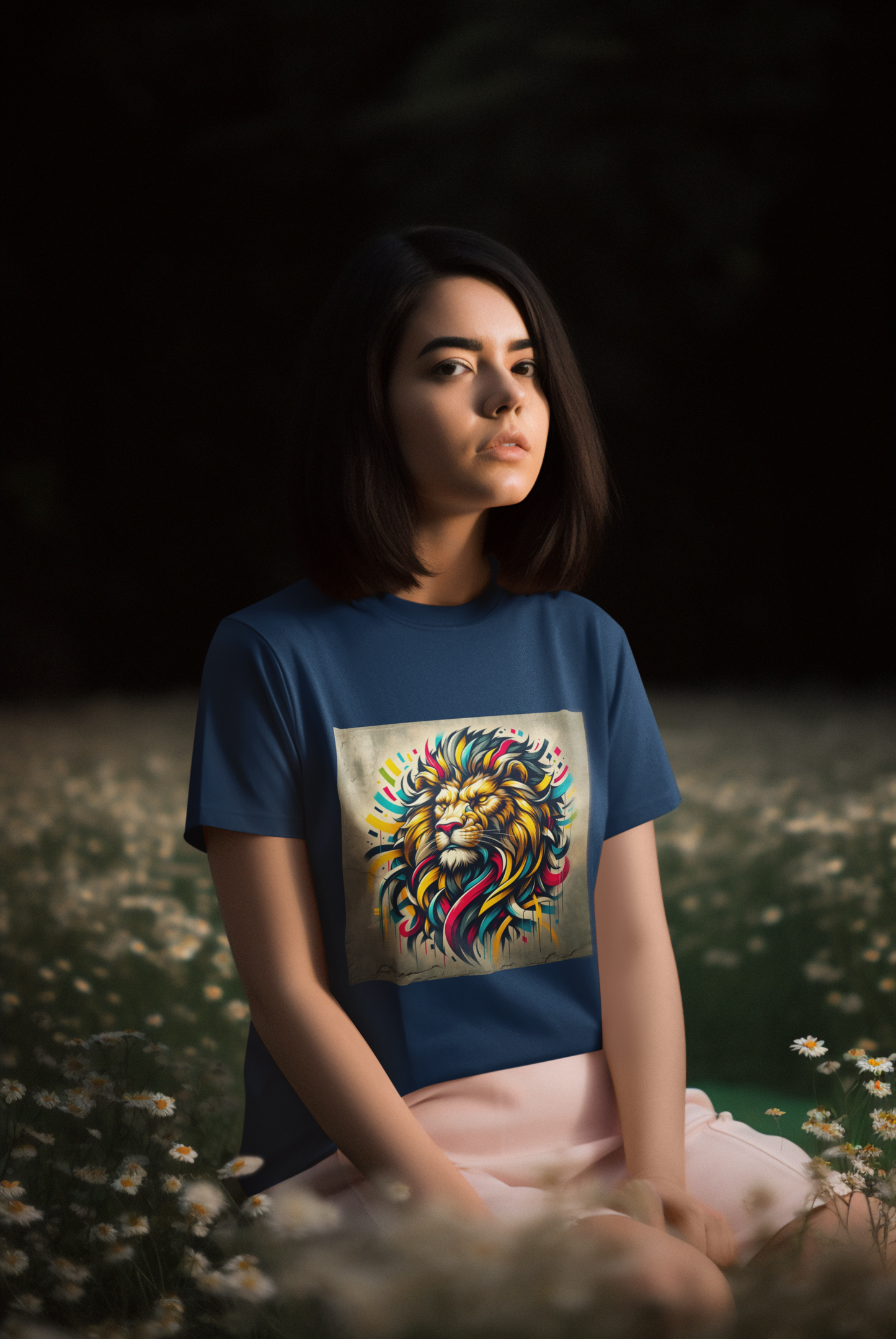 Creator T-Shirt Lion Art Style square two