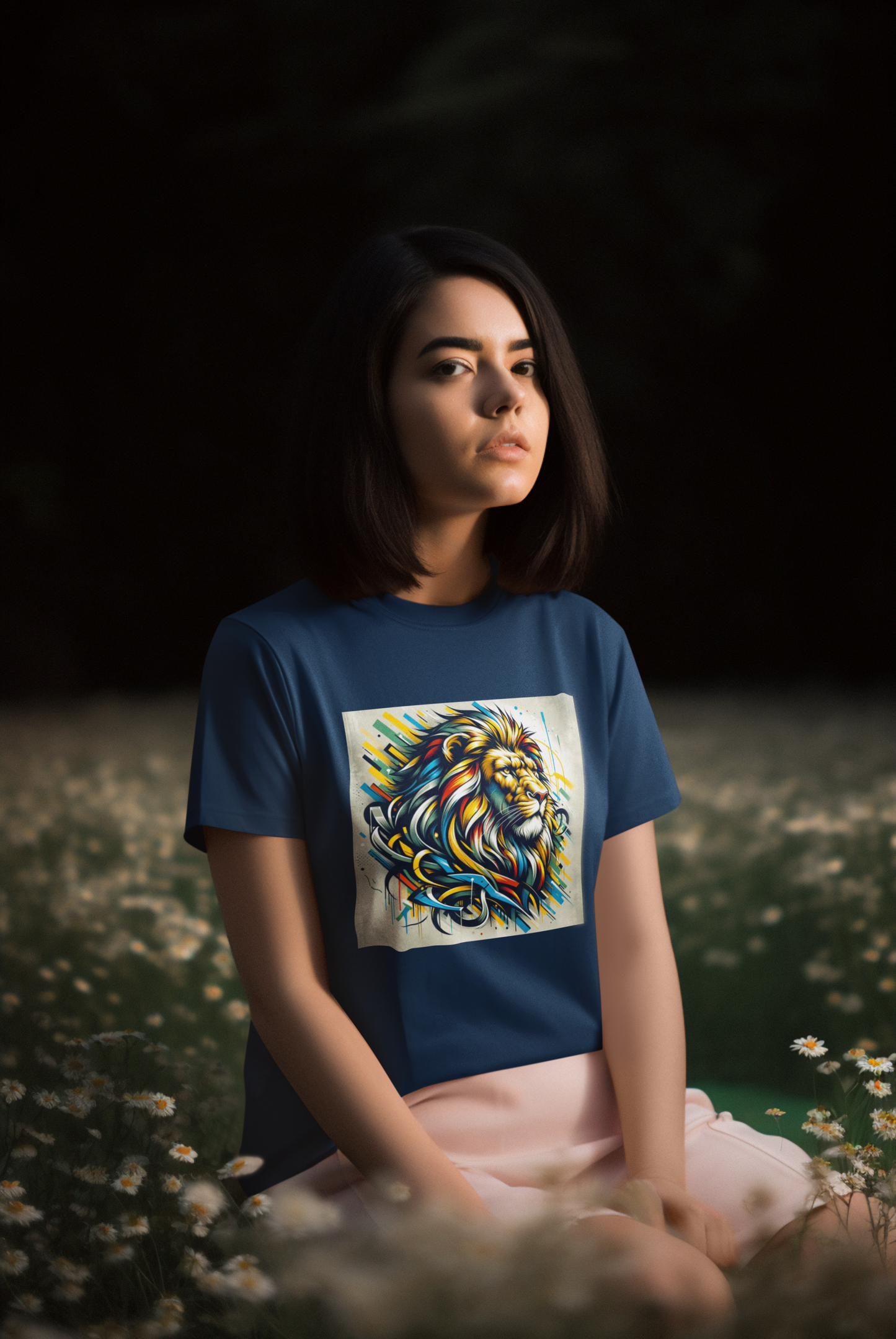 Lion Art Style Square Creator T-Shirt