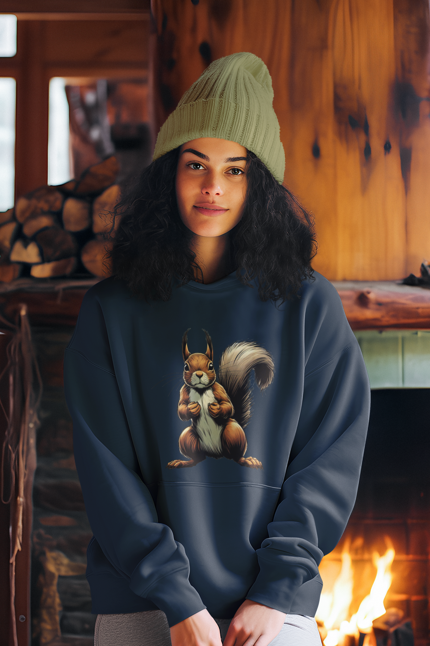 Kids Premium Hooded Sweat Squirrel