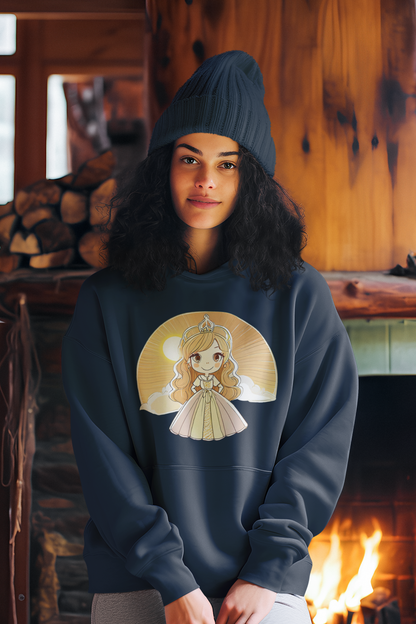 Sudadera con capucha premium para niños Princess Yellow Sunrise