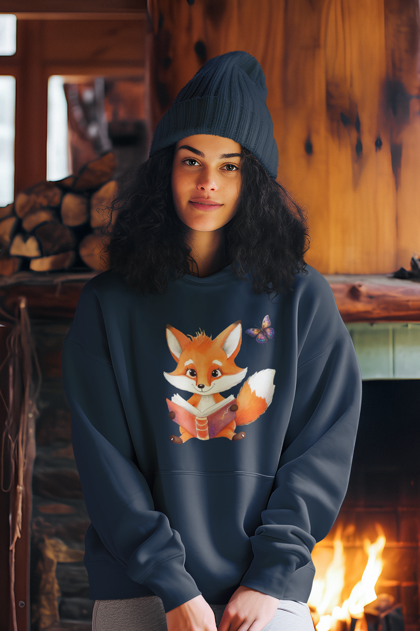 Mini Cruiser Hoodie Fox with Butterfly