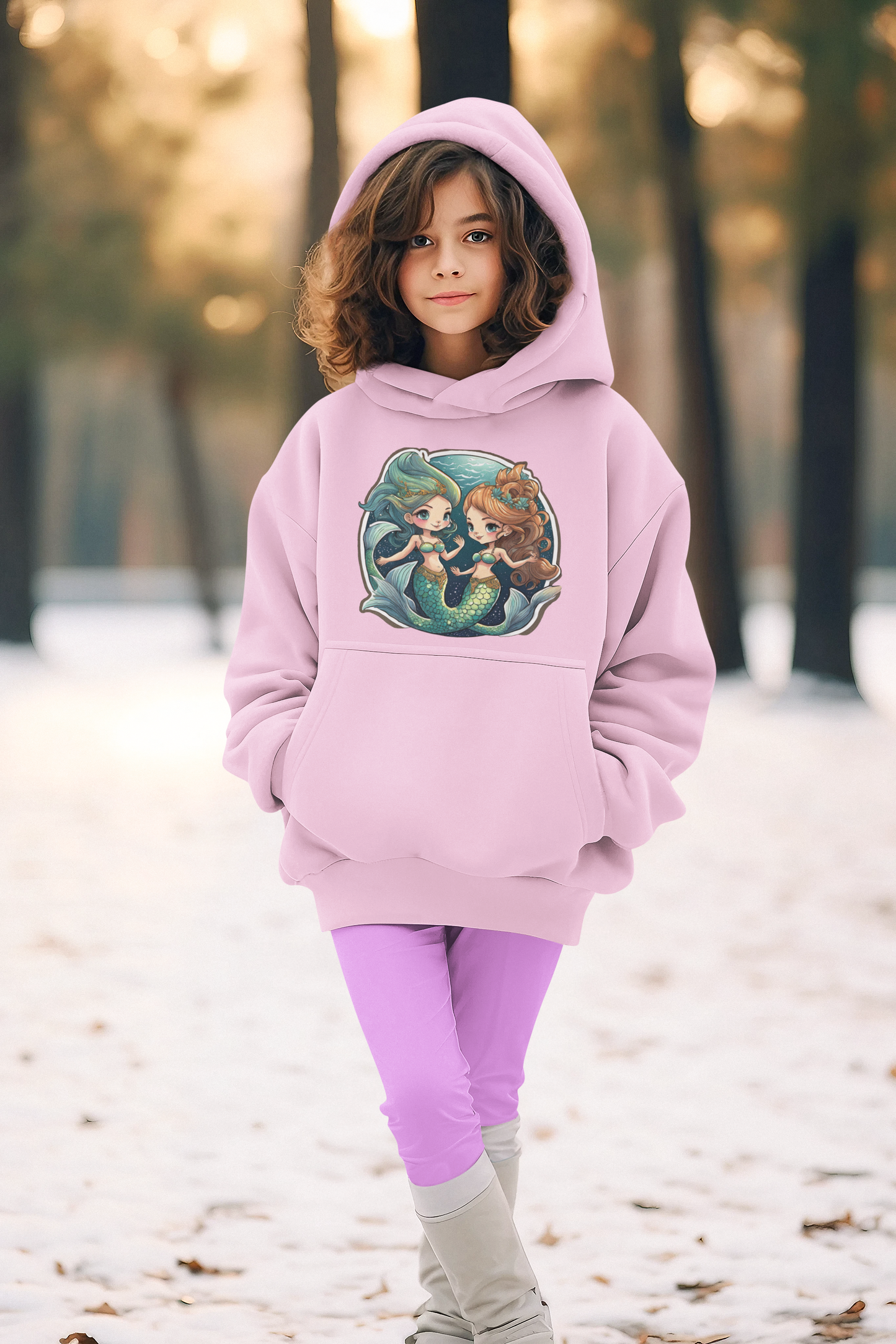 Kids Premium Hooded Sweat Mermaids