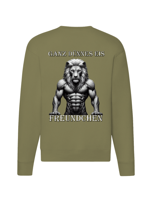 Premium Set-In-Sweat Sweatshirt Partner Shirt Lion Very Thin Ice Back