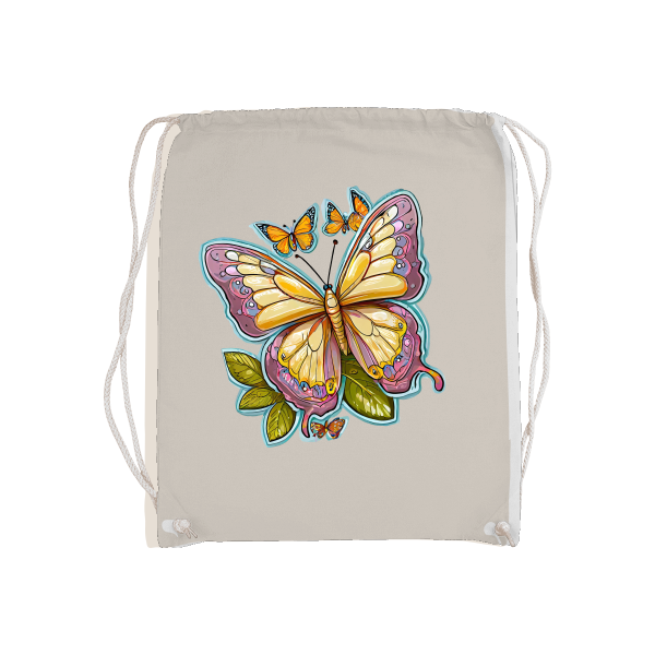 Basic Gymsack Schmetterling gemalt mit Aura