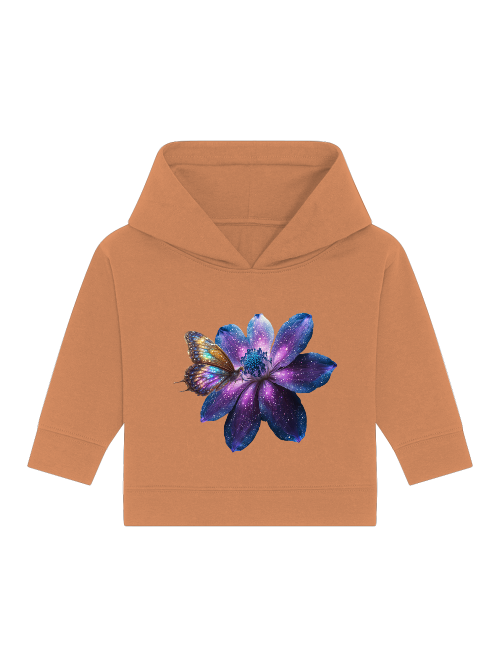 Galaxieblume mit Schmetterling Baby Cruiser Hoodie SK