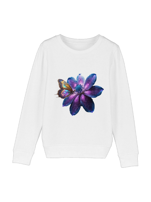 Mini Changer Sweatshirt Galaxie Blume mit Schmetterling SK