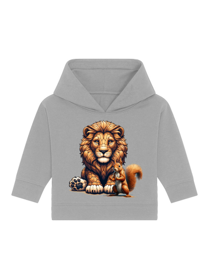 Loewe mit Eichhörnchen Baby Cruiser Hoodie SK