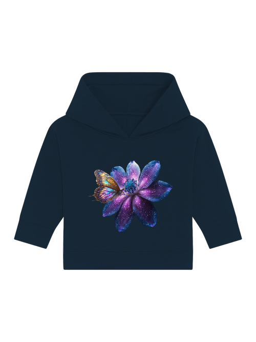 Galaxieblume mit Schmetterling Baby Cruiser Hoodie SK