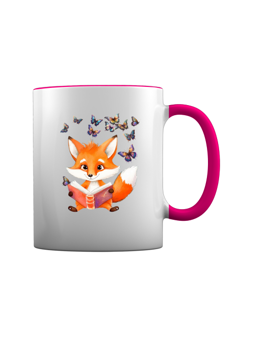 Tasse Fuchs mit Schmetterling Gruppe