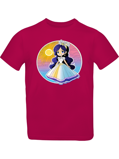 Prinzessin Sonnenuntergang mit Blauschimmer T-Shirt Kids SK