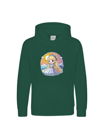 Sudadera con capucha premium para niños Princess Sunrise