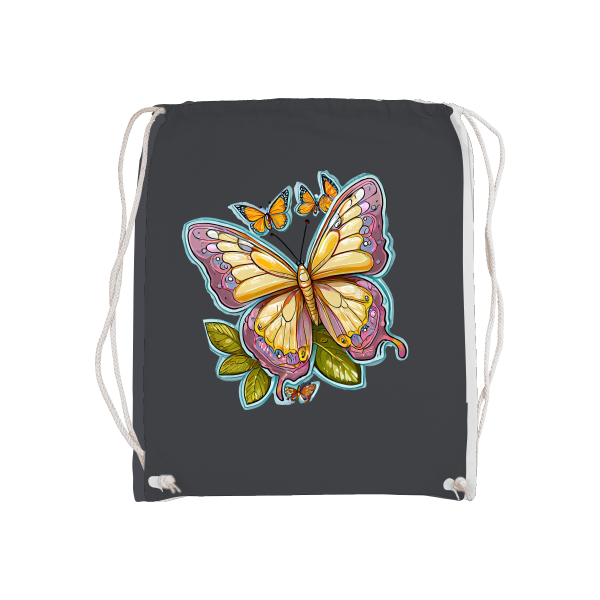 Basic Gymsack Schmetterling gemalt mit Aura