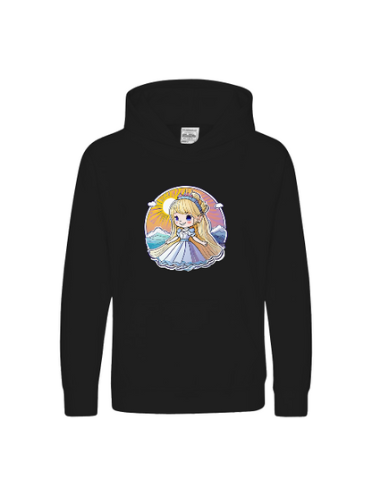 Sudadera con capucha premium para niños Princess Sunrise