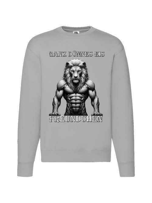 Premium Set-In-Sweat Sweatshirt Partner Shirt Lion Very thin ice front