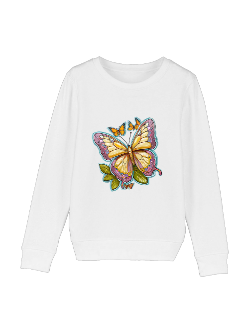 Mini Changer Sweatshirt Schmetterling gemalt mit Aura