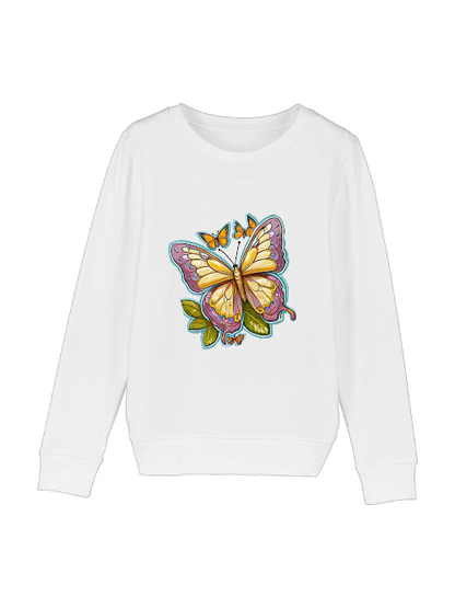 Sudadera Mini Cambiador mariposa pintada con aura