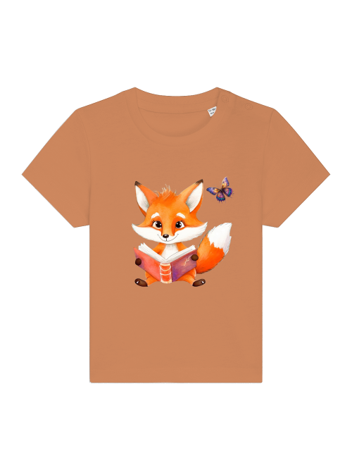 Cartoon Fuchs und Schmetterling - Baby Creator T-Shirt SK