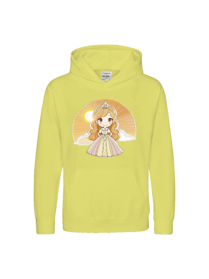 Sudadera con capucha premium para niños Princess Yellow Sunrise
