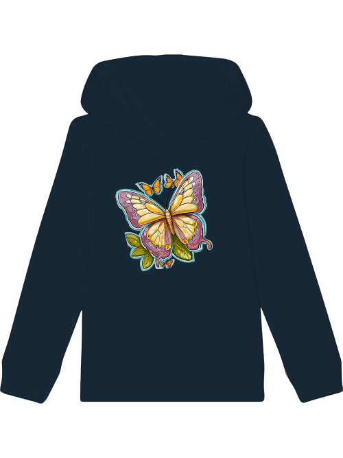 Mini cruiser hoodie butterfly painted with aura