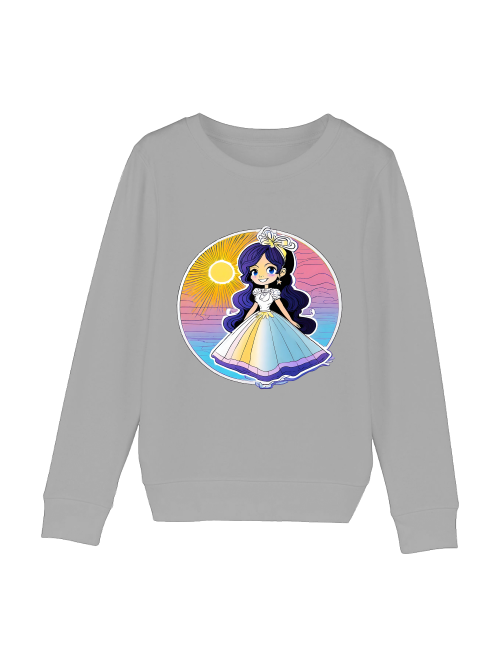 Mini Changer sweatshirt Princess Sunset with blue shimmer